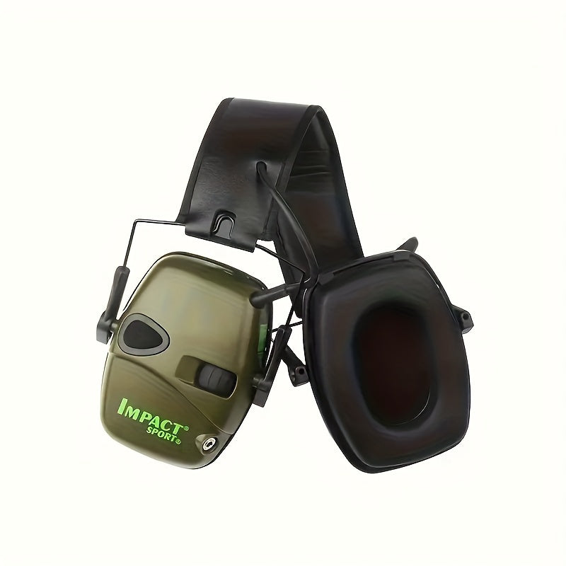 Casque de tir électronique tactique avec amplification sonore et réduction du bruit - Protection auditive serre-tête pour la chasse, le tir en stand en extérieur et les sports d'impact
