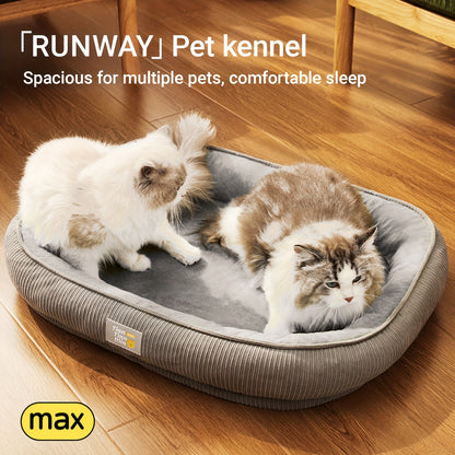 Lit orthopédique pour chien et chat, matelas pour animaux confort toutes saisons, surface anti-humidité, fond antidérapant, housse lavable, adapté aux chiens et chats de petite, moyenne et grande taille, tailles disponibles : S, M, L, XL, XXL