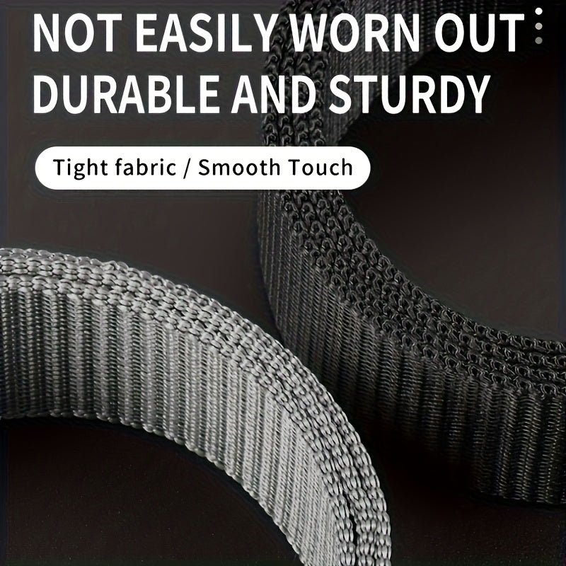 Lot de 4 ceintures en nylon pour homme avec boucle à dégagement rapide – Ceintures tactiques légères et durables, noir et gris, 125 cm x 3,8 cm, idéales pour le quotidien et les activités en plein air