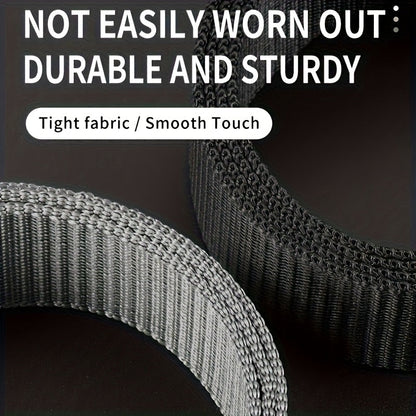 Lot de 4 ceintures en nylon pour homme avec boucle à dégagement rapide – Ceintures tactiques légères et durables, noir et gris, 125 cm x 3,8 cm, idéales pour le quotidien et les activités en plein air