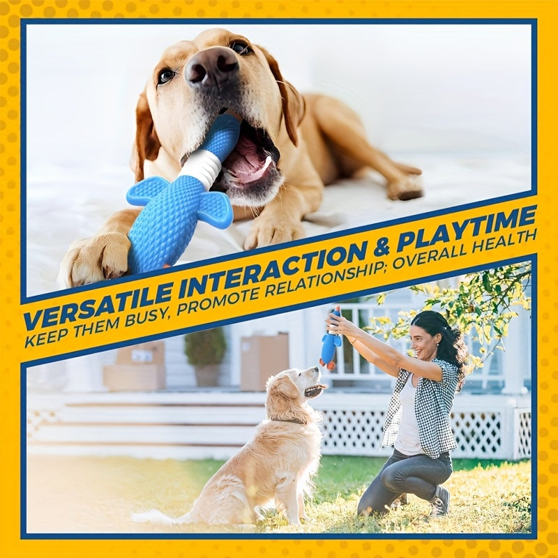 Jouet à mâcher indestructible en nylon en forme d'oie pour chiens destructeurs – Jouet robuste amélioré pour grands et moyens chiens, idéal pour la dentition et le nettoyage des dents, design oie et poisson-clown