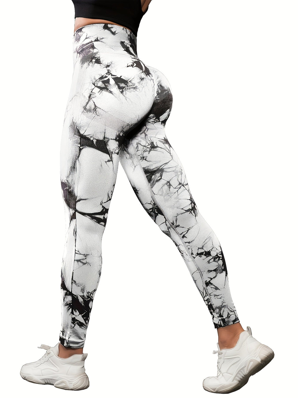 Lot de 5 leggings taille haute pour femme avec maintien abdominal – Pantalons de sport doux et extensibles pour le yoga, la course et l'entraînement, tailles S-L, 3 assortiments de couleurs