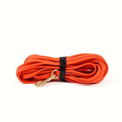 Laisse de dressage longue pour chien - Nylon enduit de PVC imperméable, résistance à la traction de 272 kg (600 lb), longe pour le rappel en extérieur, disponible en 1,5 m, 3 m, 6 m et 9 m (5, 10, 20 et 30 pieds), facile à nettoyer
