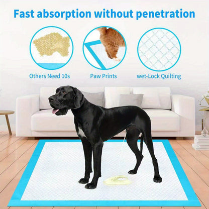 Alèses ultra-absorbantes pour chiens XL/XXL – Tapis de dressage épais et anti-fuites pour chiens moyens et grands, faciles à nettoyer, pour le camping et les soins aux adultes, lot économique 50+50 gratuites