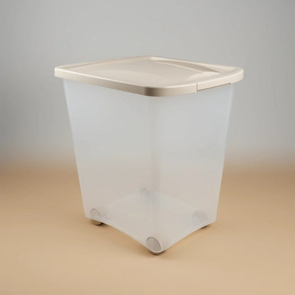 Large Pet Food Storage Container 50 lb - Airtight Fresh-Tite Seal, FDA-Approved Food-Safe Plastic, Keeps Dog & Cat Food Fresh, Pest & Moisture Proof Dry Food Dispenser Bin