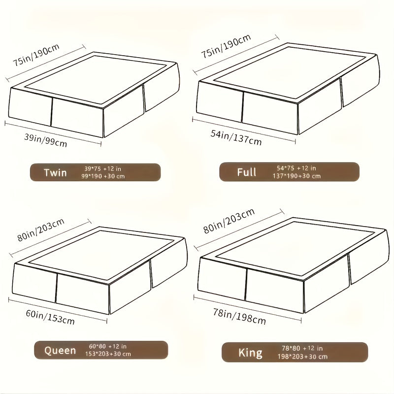 Drap de lit doux gaufré européen – Housse de matelas à poches profondes toutes saisons, literie ultra-douce lavable en machine pour lits une place, doubles, grand format et très grand format, protège-matelas chaud (sans taie d'oreiller)
