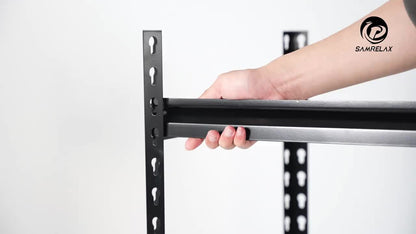 Étagère métallique robuste à 5 niveaux, capacité de 2000 lb, support de rangement pour garage | Étagère en acier réglable de 72 po et 60 po de hauteur pour garage, sous-sol, garde-manger, placard, buanderie – Noir