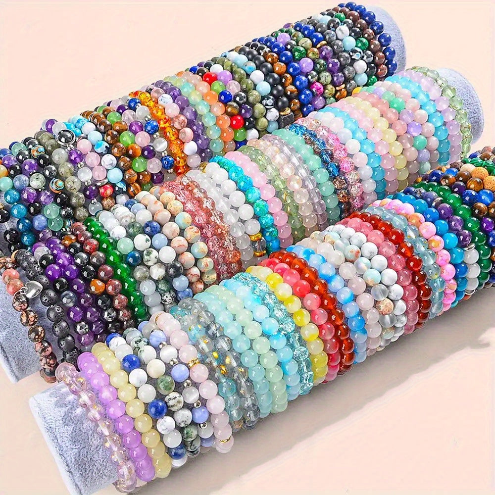 Lot de 60 bracelets bohèmes en perles de verre tissées à la main - Bracelets d'amitié colorés pour femmes et filles, cadeau pour meilleure amie, accessoires de supporters pour jour de match, bijoux empilables pour usage quotidien