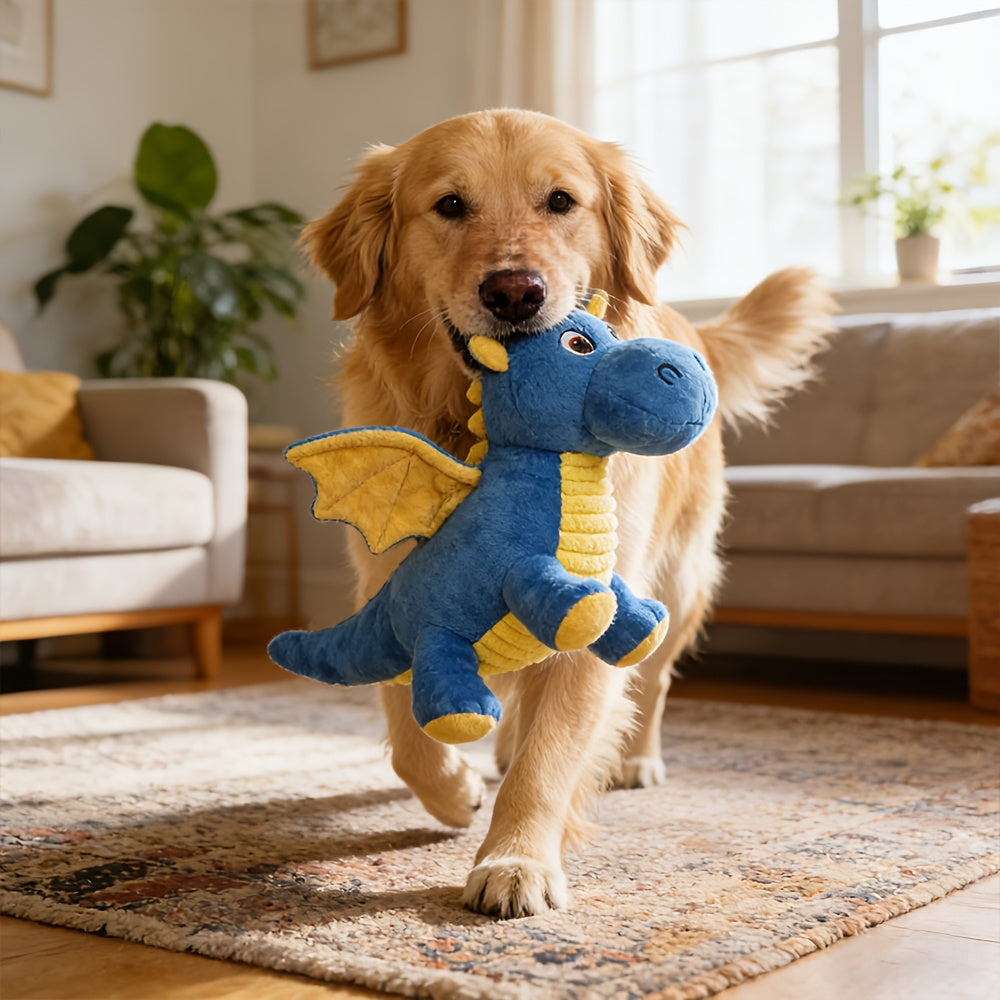 Jouet en peluche sonore à mâcher pour chiens et chats – Jouet rembourré doux, résistant aux morsures et ne perdant pas ses poils, jouet couineur sûr, non toxique et lavable pour occuper les chiots et les chatons