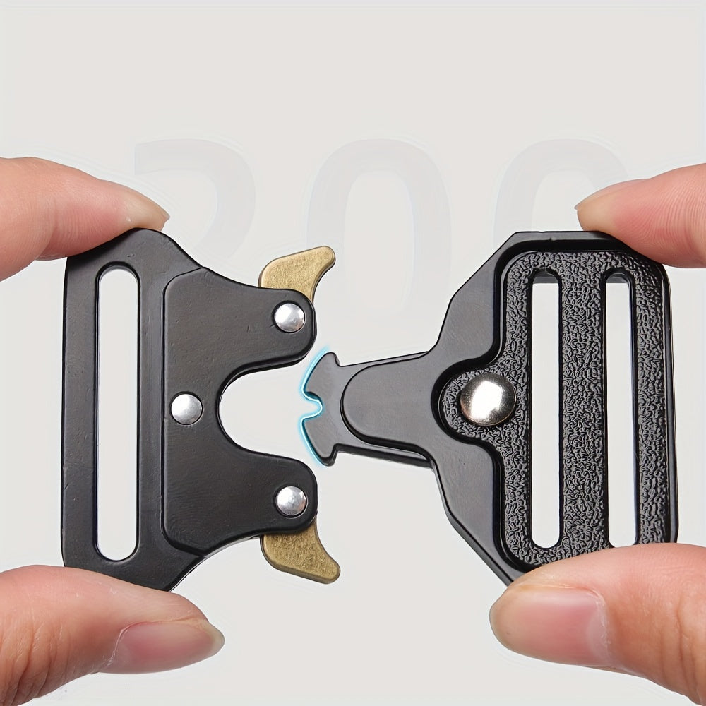 Ensemble collier tactique pour chien et laisse élastique robuste pour chiens de taille moyenne à grande - Collier en nylon avec boucle métallique haute résistance, laisse élastique extensible, équipement de dressage et de promenade en extérieur