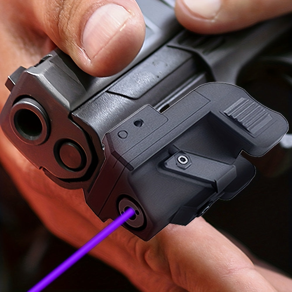 Viseur laser point rouge rechargeable par USB, montage sur rail Picatinny avec mode stroboscopique, compact et léger, classe IIIa 5mW pour pistolets, fusils et armes de poing, dérive et élévation réglables, portée de jour de 30 à 90 mètres