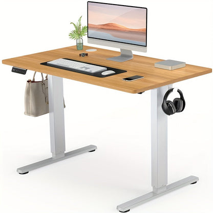 Electric Standing Desk Adjustable Height 40 48 55 63 Inch – Sit Stand Up Desk with Memory Controller & Anti-Collision, Ergonomic Home Office Gaming Workstation, Multiple Colors & Sizes