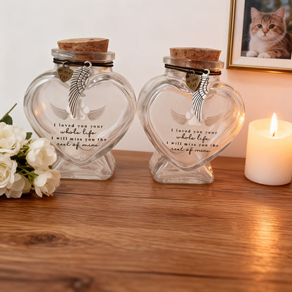 Fiole souvenir pour poils d’animaux – Fiole commémorative exclusive pour préserver les poils de votre chien ou chat, cadeau réconfortant et souvenir de deuil pour les propriétaires d’animaux