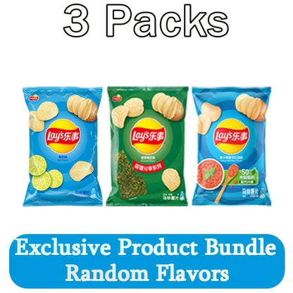 Paquet assorti de croustilles Lay's, 3 ou 6 sacs (65g/70g chacun) – Collation aux saveurs variées pour le bureau, les fêtes, les rencontres décontractées et les fringales sur le pouce