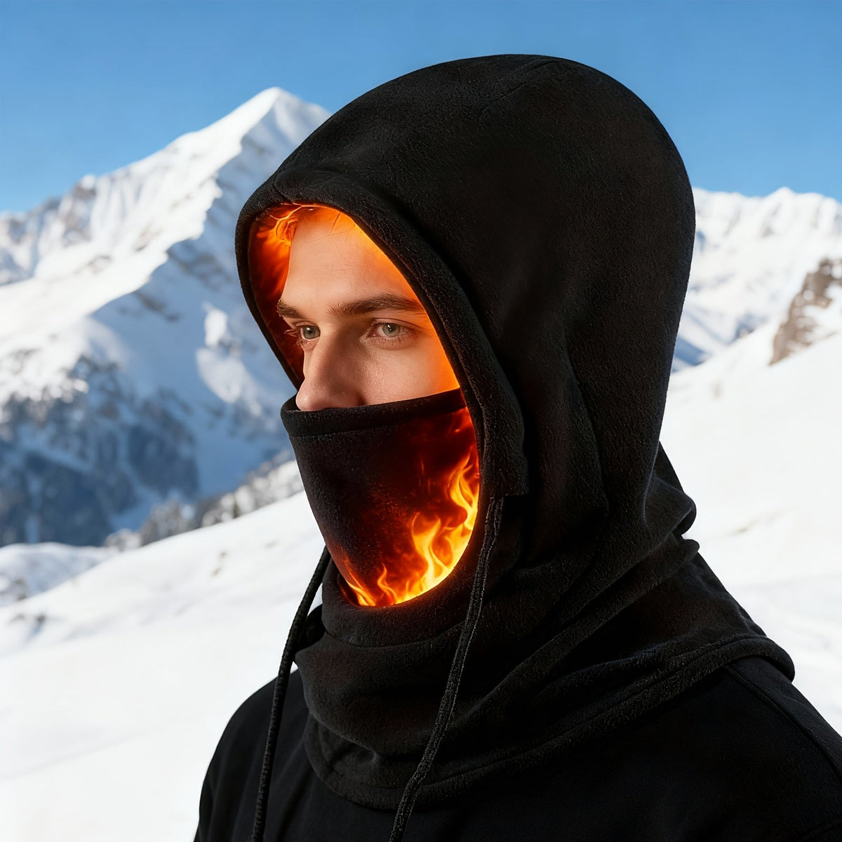 Lot de 2 bonnets d'hiver pour hommes et femmes – Bonnets en tricot thermique avec doublure en polaire, bonnets extensibles et doux pour temps froid, offre un acheté un offert, noir