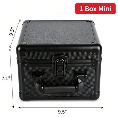 Boîte de rangement pour toploaders de cartes à collectionner – Peut contenir plus de 600 cartes, adaptée aux toploaders rigides 3"x4" 35PT, 18 séparateurs colorés et 6 cales en mousse, étui pour cartes Pokémon, cartes de sport et collections TCG