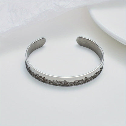 Bracelet jonc ouvert réglable en mémoire d'un animal de compagnie pour les amoureux des animaux – Bijou commémoratif style vintage, bracelet argenté en forme de C, cadeau attentionné de sympathie et d'anniversaire pour la perte d'un animal