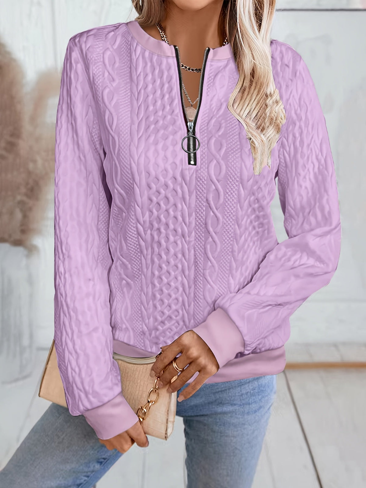 Sweat-shirt zippé pour femme, col baseball, manches longues, automne hiver, couleur unie, haut polaire, S M L XL XXL, multicolore