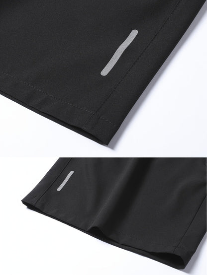 Lot de 4 shorts de sport pour homme, séchage rapide, légers et respirants, poches zippées, taille à cordon, coupe ample pour la course, la salle de sport, le vélo, le basket-ball, le tennis, les sports de plein air et la plage - Couleurs variées S-XXXL