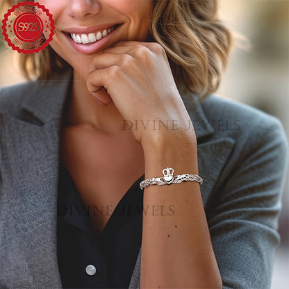 Bracelet tennis pour femme en argent sterling 925 – Design élégant à maillons continus en or et argent, coffret cadeau inclus, parfait pour la fête des Mères, la Saint-Valentin et les cadeaux d'anniversaire