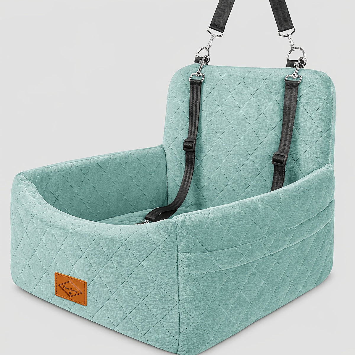 Siège rehausseur pour chien avec sangle de sécurité – Panier de voyage confortable et surélevé pour petits et moyens chiens, design stable et antidérapant, facile à nettoyer, 8 couleurs disponibles