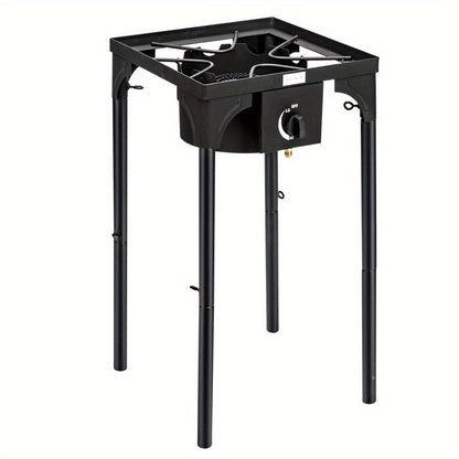 Réchaud à propane haute pression 100 000 - 225 000 BTU - Réchaud de camping extérieur robuste en fonte avec pieds détachables, régulateur certifié CSA, 1 ou 3 brûleurs pour le camping, les fêtes d'avant-match et le brassage
