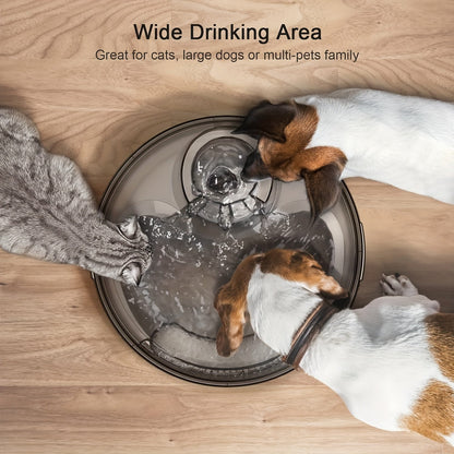 Fontaine à eau automatique pour chien, distributeur d'eau pour animaux de compagnie grande capacité de 4,9 litres avec protection anti-éclaboussures, kit de nettoyage et USB basse tension pour chiens, chats et foyers multi-animaux