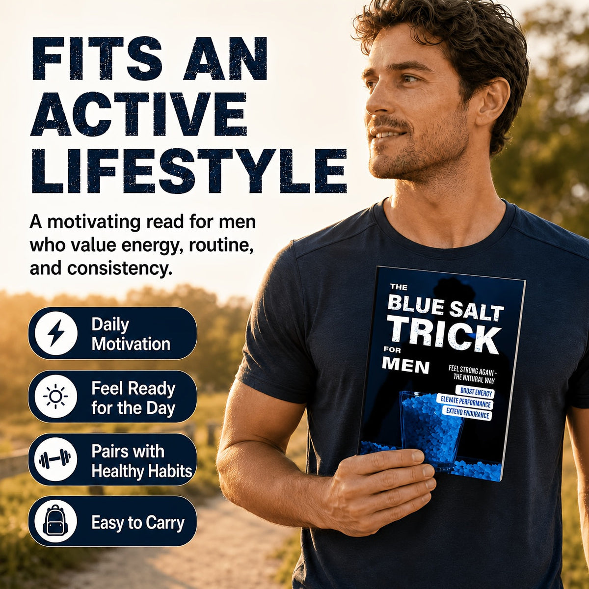 Le guide des habitudes quotidiennes du « Blue Salt Trick » pour hommes : manuel de bien-être, guide de mode de vie, développement personnel et lecture d'entraide pour hommes adultes - Idée cadeau pratique