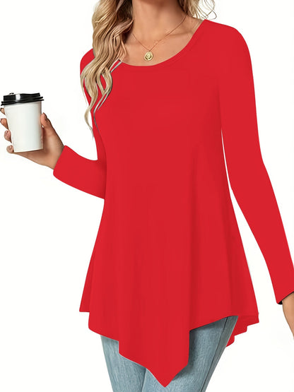 Women's Casual Long Sleeve Tie-Waist Dress Shirt – Flowy Button-Down Blouse with Waist Tie, Relaxed Fit Tunic Top for Women S M L XL XXL