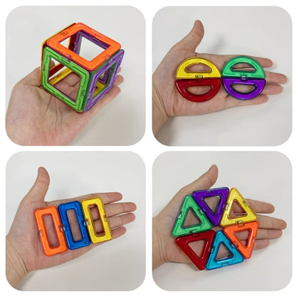 Ensemble de 30 blocs de construction magnétiques pour enfants – Grands carreaux à empiler colorés, jouet éducatif STIM, apprentissage des formes et des couleurs, cadeau d'anniversaire ou de Noël pour tout-petits
