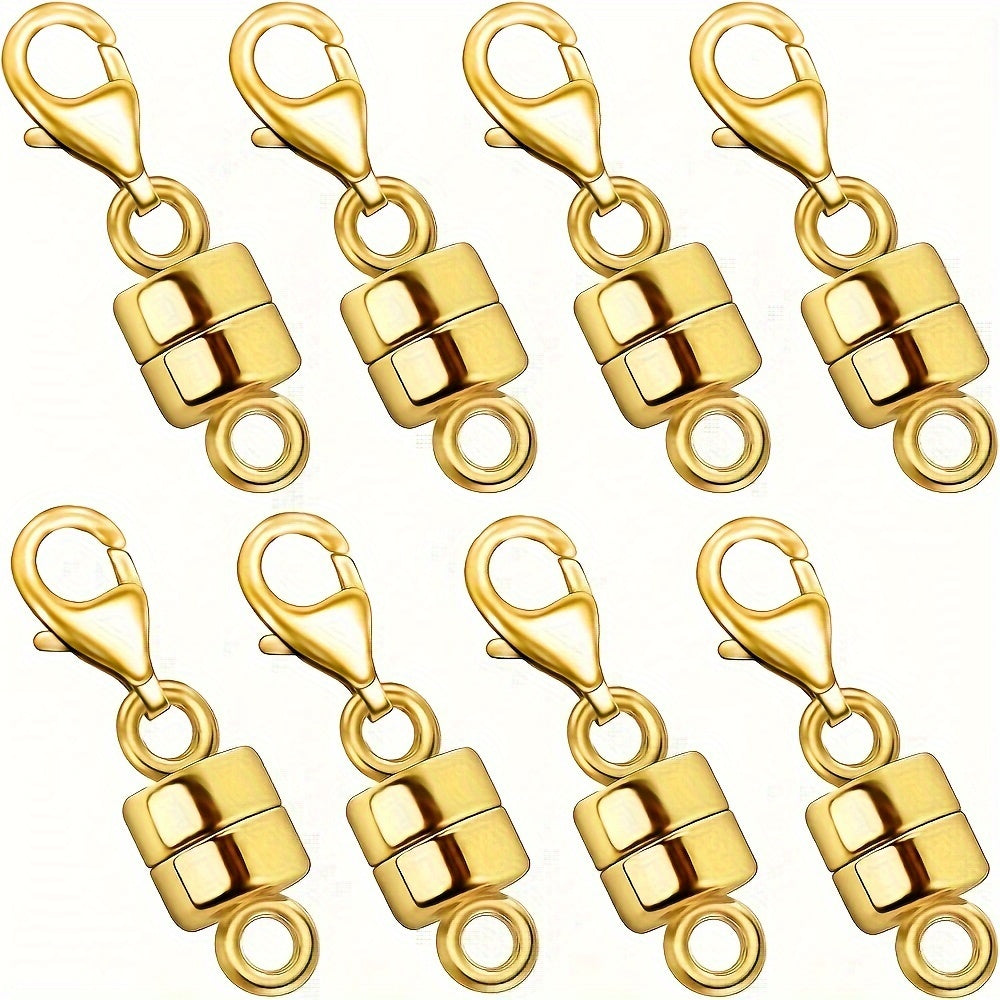 Fermoirs et attaches magnétiques pour colliers avec mousqueton – Convertisseurs de fermoirs de bijoux à connexion facile pour bracelets, colliers et chaînes, fermoirs de bijoux adaptés aux personnes souffrant d'arthrite