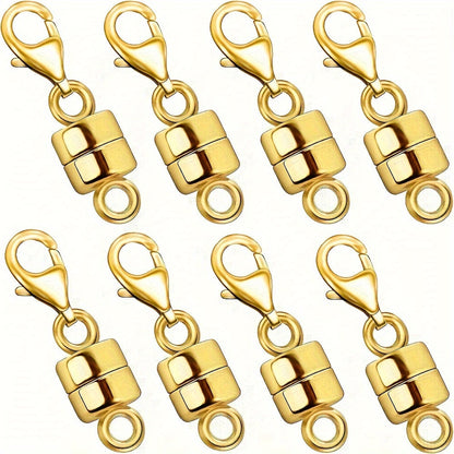 Fermoirs et attaches magnétiques pour colliers avec mousqueton – Convertisseurs de fermoirs de bijoux à connexion facile pour bracelets, colliers et chaînes, fermoirs de bijoux adaptés aux personnes souffrant d'arthrite