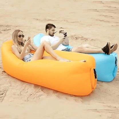 Fauteuil gonflable pliable, canapé pneumatique portable pour camping, plage, festivals, réunions en plein air, gonflage rapide, adultes, violet, bleu, vert, noir, rouge, jaune, orange