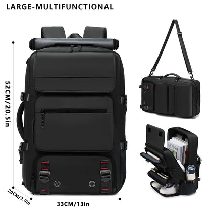 17 Inch Laptop Backpack Large Capacity – Airline Approved Travel Bag with Shoe Compartment, Multi-Pocket Business Work Backpack for Men, Durable Nylon, Hiking & Camping, Small & Large Sizes