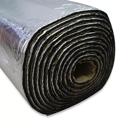 Tapis d'insonorisation et bouclier thermique pour voiture, 22/26 pi² – Isolation phonique en feuille d'aluminium auto-adhésive, découpe et installation faciles pour plancher, portière et coffre, outils d'installation inclus