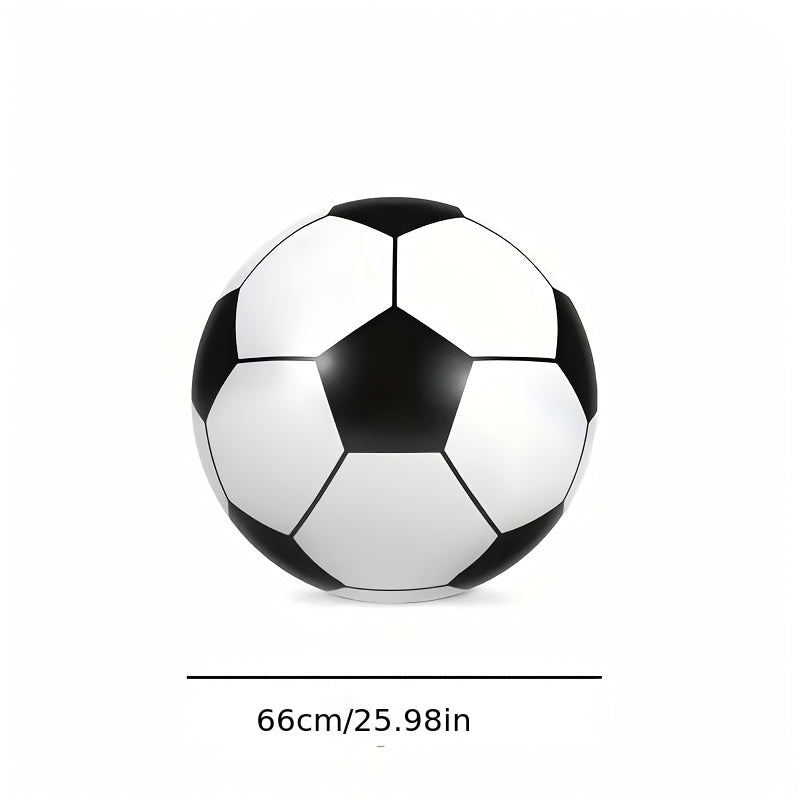 Ballon de football gonflable géant de 102 cm - Jouet d'extérieur extra large pour fêtes à la piscine, jeux de jardin, plage et aire de jeux, ballon de décoration de fête réutilisable pour enfants et adultes