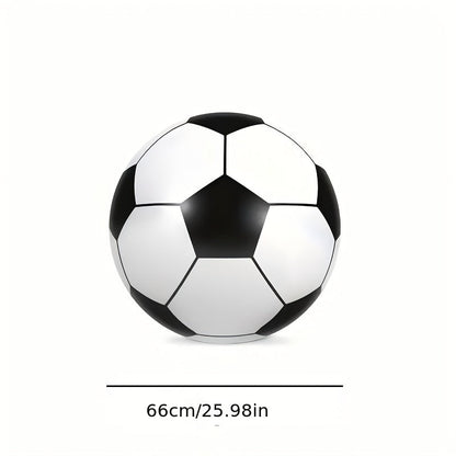 Ballon de football gonflable géant de 102 cm - Jouet d'extérieur extra large pour fêtes à la piscine, jeux de jardin, plage et aire de jeux, ballon de décoration de fête réutilisable pour enfants et adultes