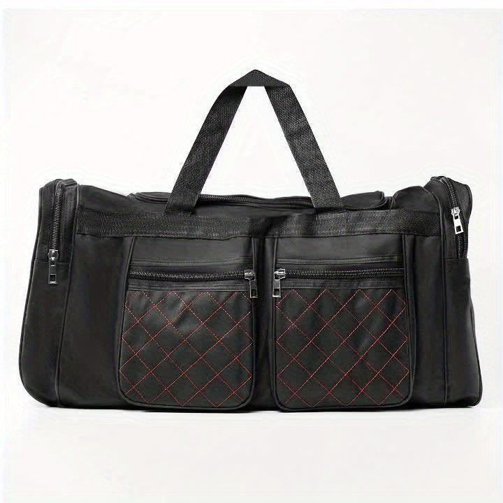 Sac de voyage grande capacité pour hommes et femmes – Sac de sport robuste multi-poches, avec bandoulière réglable et fermeture éclair pour le fitness, les escapades de week-end, les voyages d'affaires et les activités en plein air