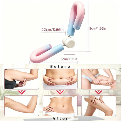 Inner Thigh Trainer Arm Toner 3-Piece Set Home Workout Hip Leg Sculpting Resistance Exercise Equipment Silent Non-Slip Cordless Fitness Device for Women Weight Loss Toning