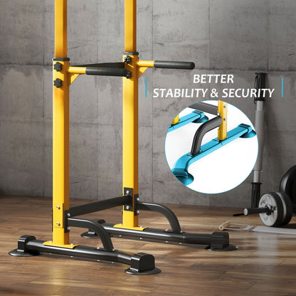 Station de musculation avec barre de traction, 10 hauteurs réglables, capacité de 150 kg, entraînement complet du corps pour salle de sport à domicile – Rose Noir Rouge Jaune Bleu Orange Vert