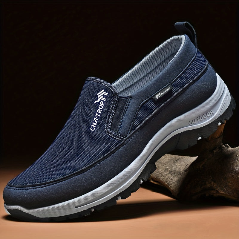 Chaussures de marche décontractées pour hommes - Baskets légères et confortables au quotidien avec soutien amorti pour la marche, les voyages et une utilisation quotidienne, disponibles en gris, noir, marron et bleu marine, tailles US 7,5 à 12,5