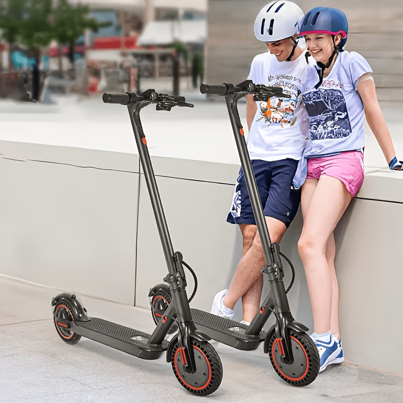Trottinette électrique pliable pour adultes, moteur 350 W, autonomie de 34 km, compatible avec application, pneus 8,5 pouces, 3 modes de vitesse, écran LED, frein arrière, e-trottinette urbaine portable, noire
