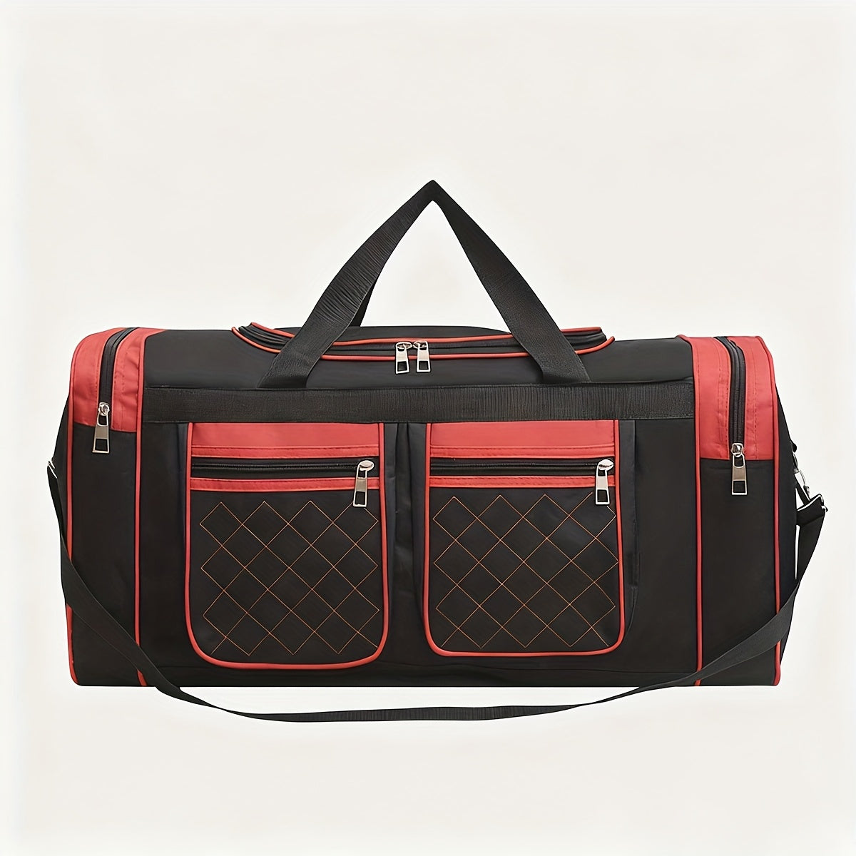 Sac de voyage grande capacité pour hommes et femmes – Sac de sport robuste multi-poches, avec bandoulière réglable et fermeture éclair pour le fitness, les escapades de week-end, les voyages d'affaires et les activités en plein air