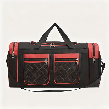 Sac de voyage grande capacité pour hommes et femmes – Sac de sport robuste multi-poches, avec bandoulière réglable et fermeture éclair pour le fitness, les escapades de week-end, les voyages d'affaires et les activités en plein air