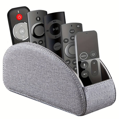 Support de télécommande à 5 compartiments, organisateur de bureau en similicuir pour salon, permet de ranger télécommandes TV, stylos, lunettes, pinceaux de maquillage, fournitures de bureau, boîte de rangement décorative pour la maison