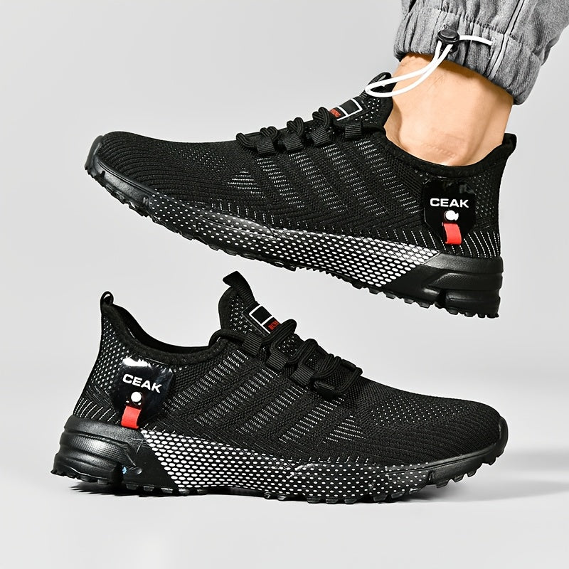 Baskets respirantes en maille pour hommes – Chaussures de sport légères et antidérapantes, coupe basse, pour la course, le jogging, la salle de sport, les activités en extérieur et le quotidien, tailles US 6.5–13.5
