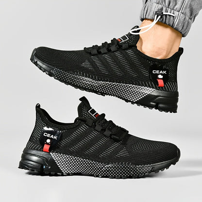 Baskets respirantes en maille pour hommes – Chaussures de sport légères et antidérapantes, coupe basse, pour la course, le jogging, la salle de sport, les activités en extérieur et le quotidien, tailles US 6.5–13.5