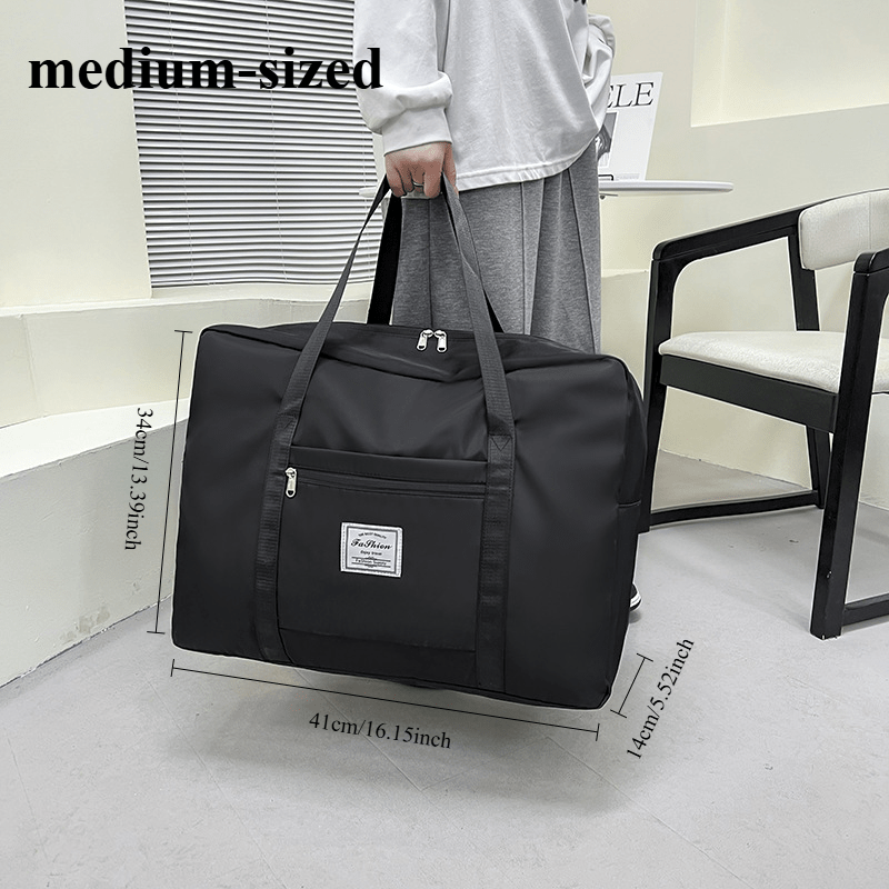 Grand sac fourre-tout de voyage de 67 litres (17,7 gallons) – Sac de sport portable, sac de week-end et de nuit pour femmes et hommes – Violet, rose surdimensionné et noir surdimensionné