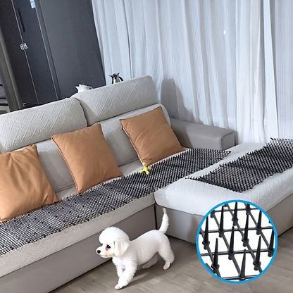 Tapis anti-chat à picots en plastique – Répulsif pour chat intérieur et extérieur de 2 m ou 4 m, empêche les chats d'accéder aux massifs de jardin, à la cour, aux canapés et aux meubles, bande de picots dissuasive sans danger, flexible et durable