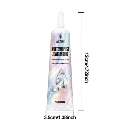 Professional Jewelry Adhesive High-Strength Fast-Drying Craft Glue with Precision Steel Needle Applicator – For Bonding Metal Plastic Jewelry Repairs DIY Ornament Making and Shoe Repairs